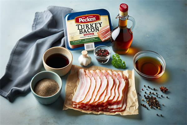 Air Fryer Turkey Bacon Ingredients